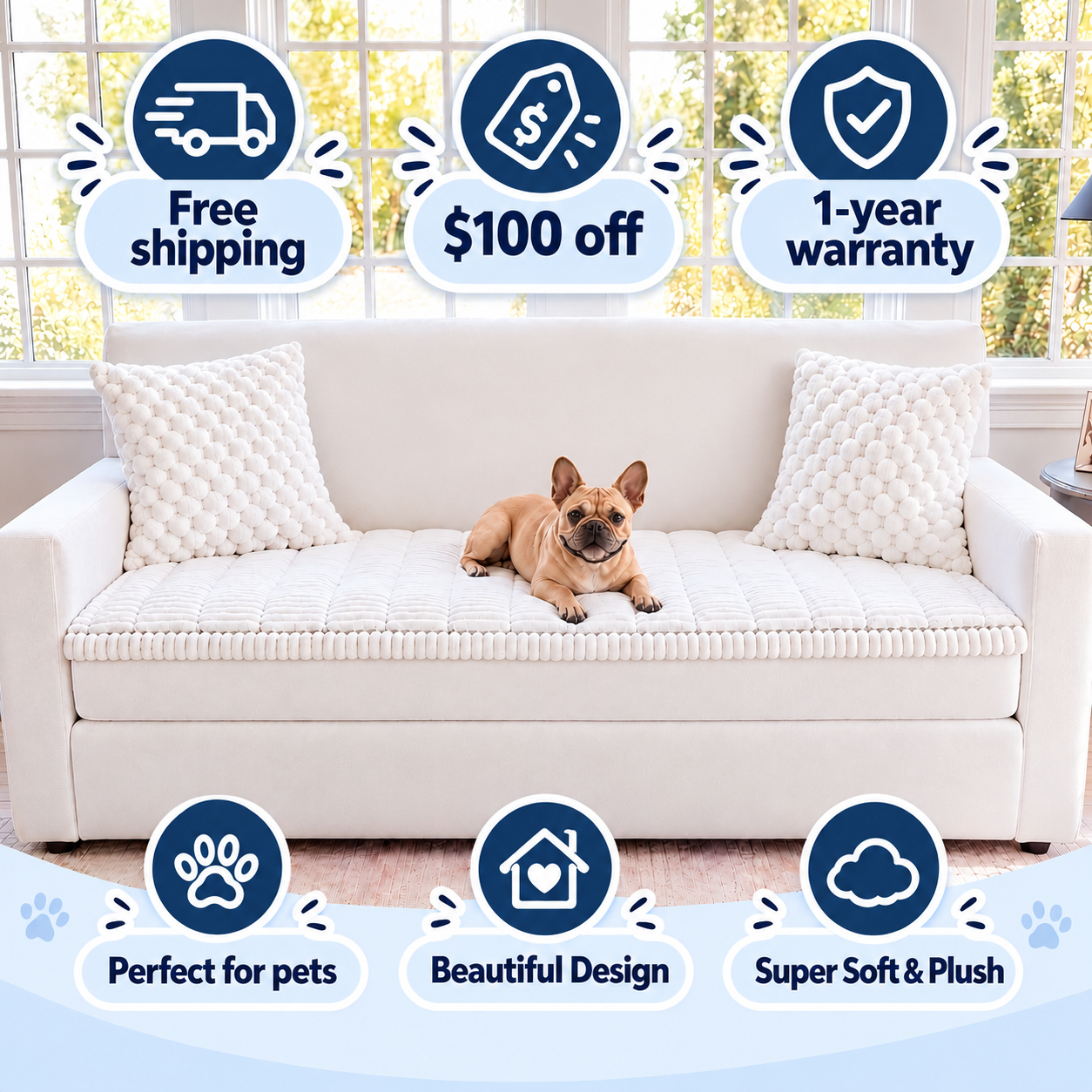 Plush Couch Cover